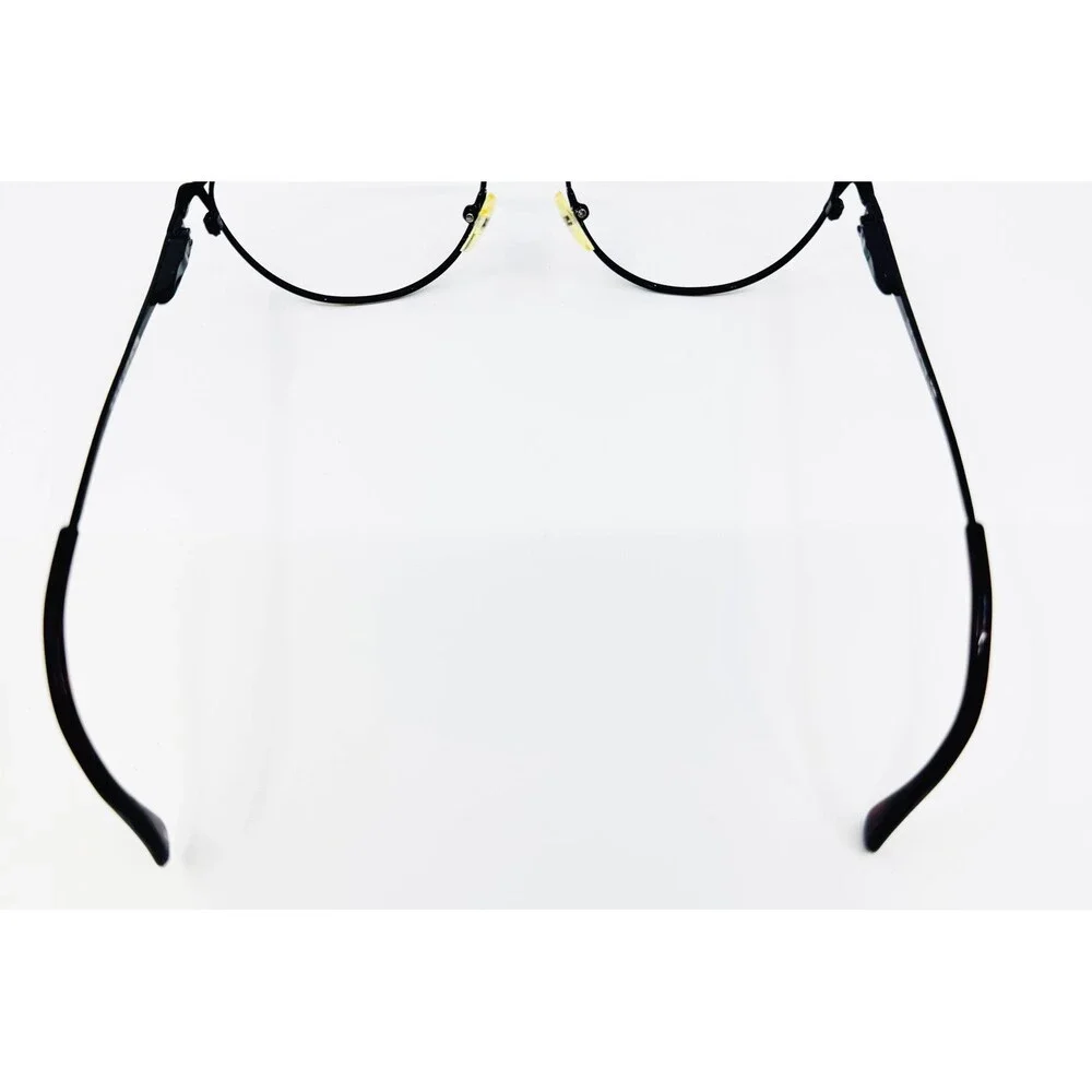 Club Collection Eyeglasses Women Black Gold Oval LC100 50-18-135